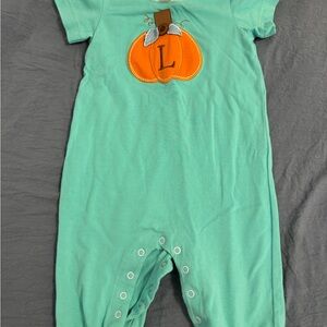 Pumpkin Appliqué Kids One Piece